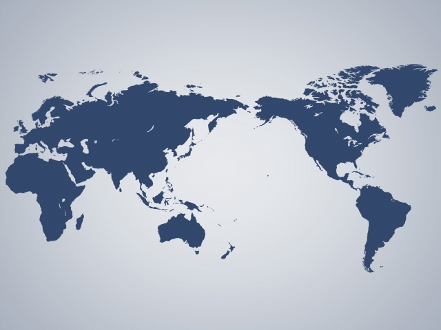 blue world map