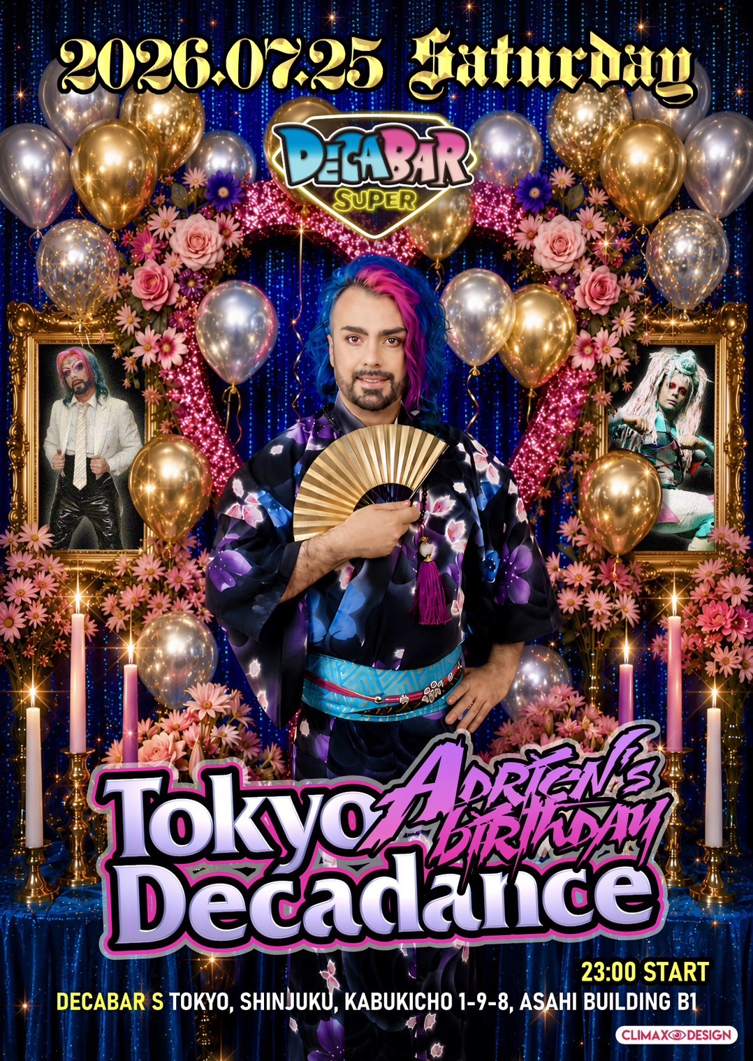 Tokyo Decadance 〜 Adrien’s Birthday 〜｜2026.7.25(SAT) @DECABAR S